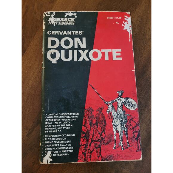 Vintage Don Quixote Monarch Notes Study Guide - Picture 1 of 4